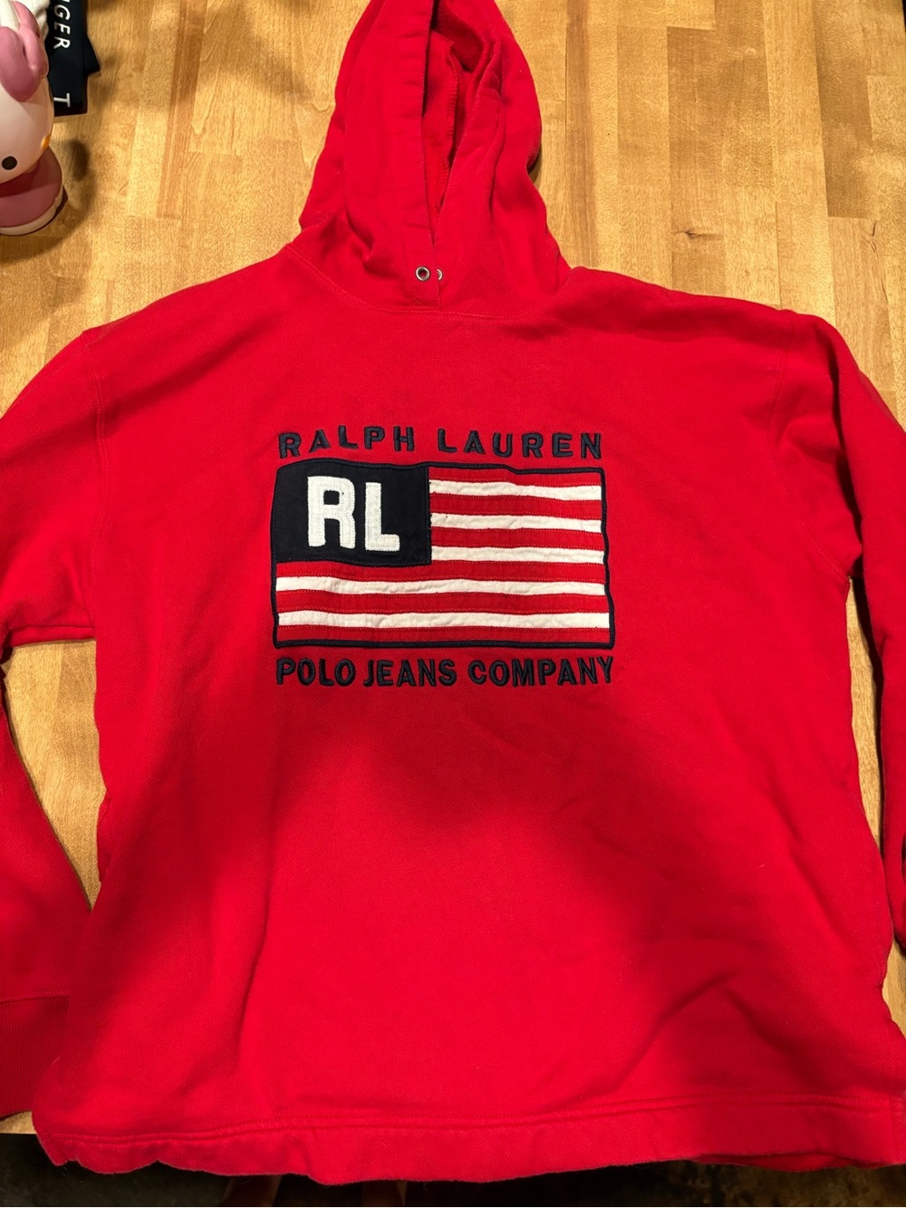 Ralph Lauren Polo Jeans Co. Red RL Flag Hoodie